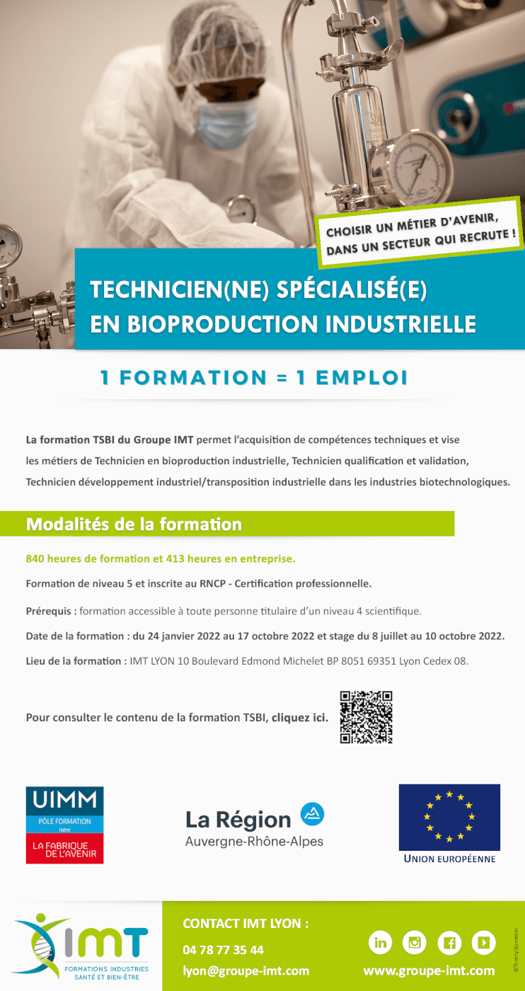 Groupe IMT AFPI UIMM Region Auvergne Rhone Alpes TSBI 2022