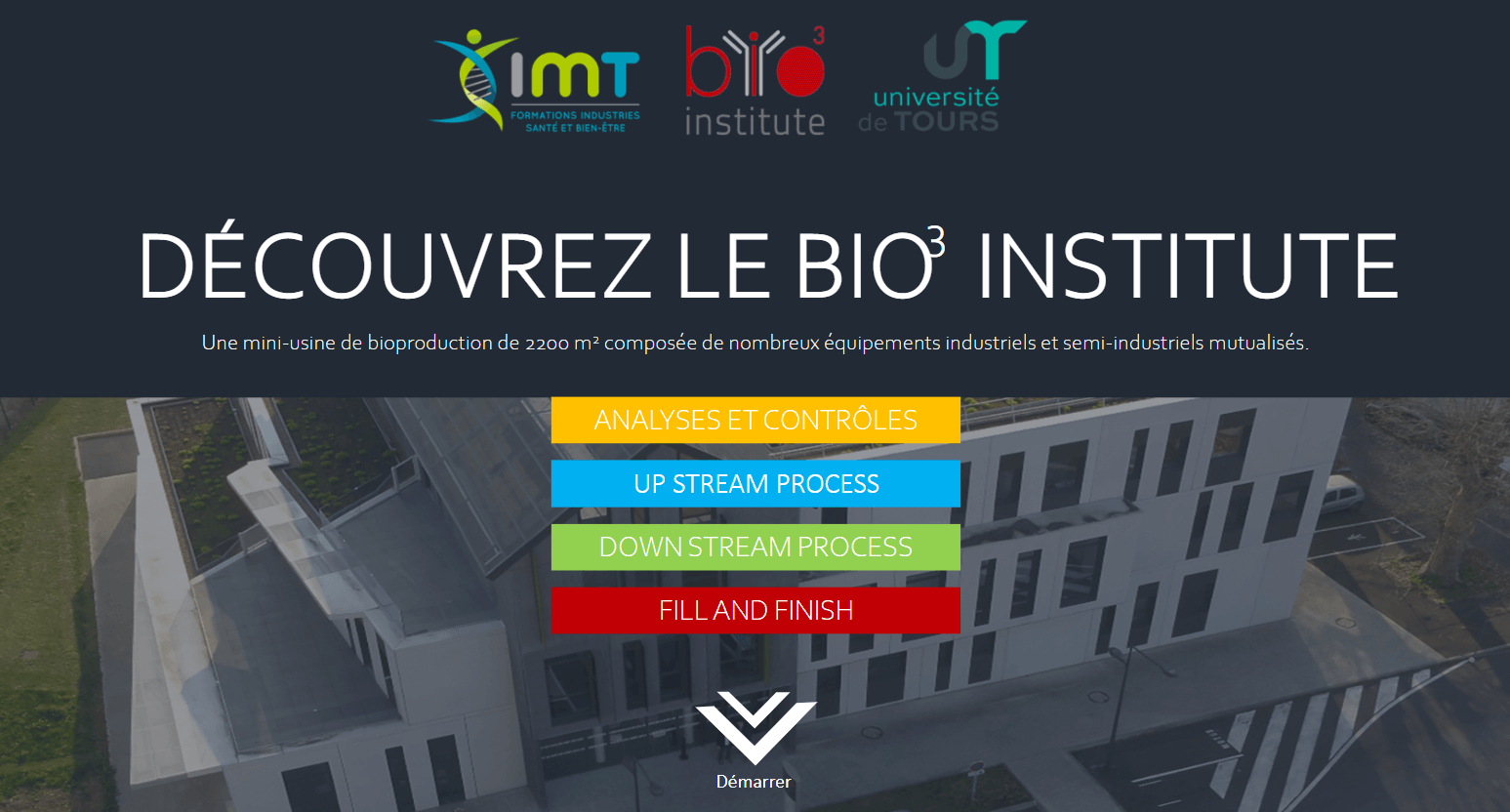 Presentation des equipements du Bio3 Institute realisation Groupe IMT 2021