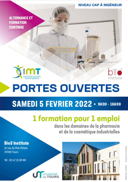 Flyer Portes ouvertes Bio3 Institute 2022