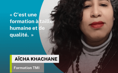 Aïcha Khachane suit actuellement la formation TMI (Technicien(ne) de Maintenance Industrielle).