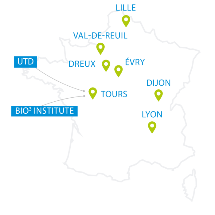 carte etablissements Groupe IMT