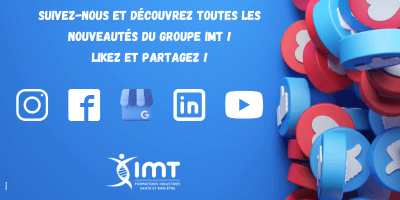 Suivez nous et decouvrez toutes les nouveautes du Groupe IMT Likez et partagez Signature de mail