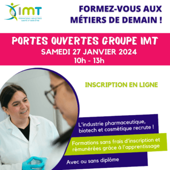 Portes ouvertes – IMT Tours – Samedi 27/01