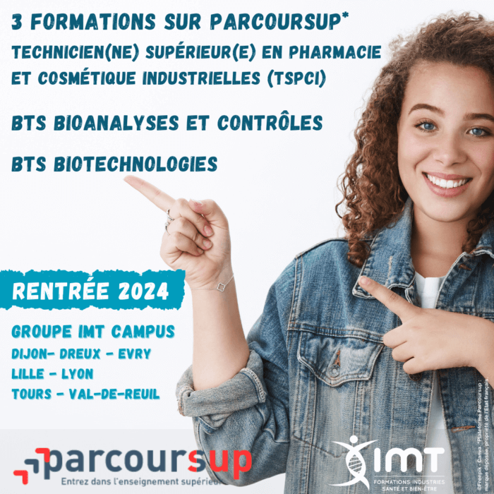 TSPCI - Technicien Supérieur en Pharmacie et Cosmétique Industrielles -  Groupe IMT