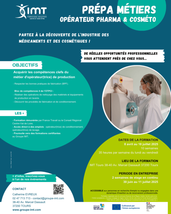 Prepa metier Tours 2025