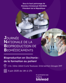 Journée nationale de la bioproduction de biomédicaments – Occitanie